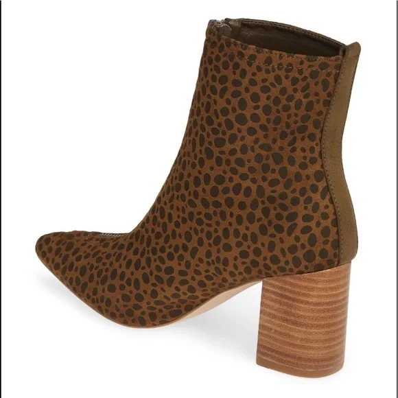 Coconuts by Matisse zip front leopard booties ankle boots - Picture 4 of 5